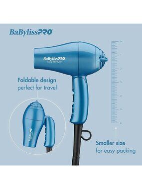 BaByliss PRO Nano Titanium Travel Dryer BNT053TUC